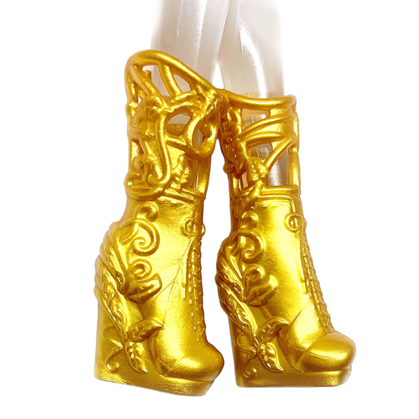 Ever After High 1st Chapter Jillian Beanstalk Doll Replacement Gold Shoes