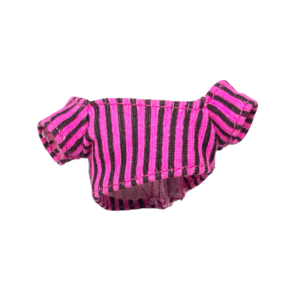 Monster High Gloom Beach Clawdeen Wolf Doll Outfit Replacement Pink Crop Top Shirt