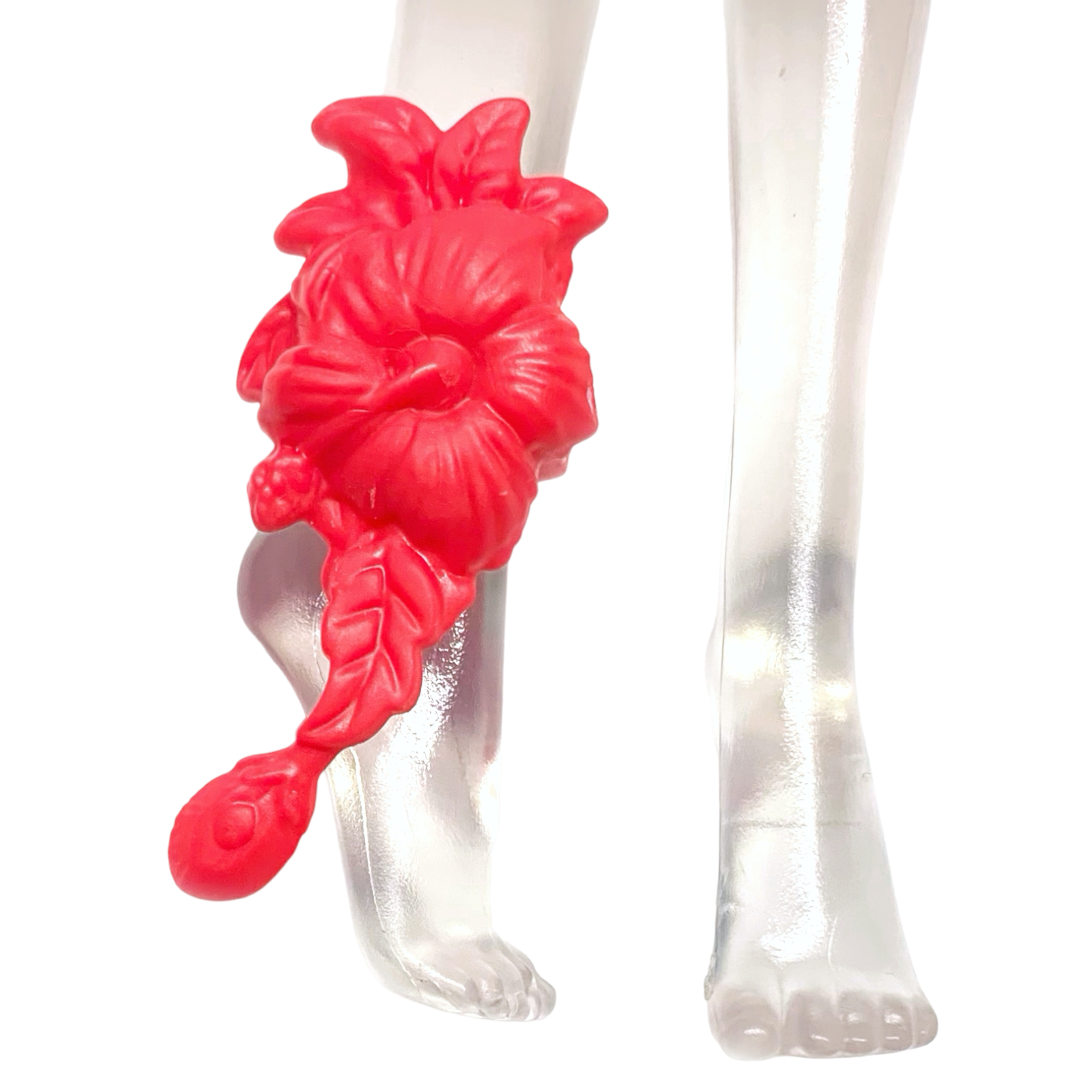 Monster High Gloom & Bloom Jane Boolittle Doll Outfit Replacement Right Leg Red Flower Part