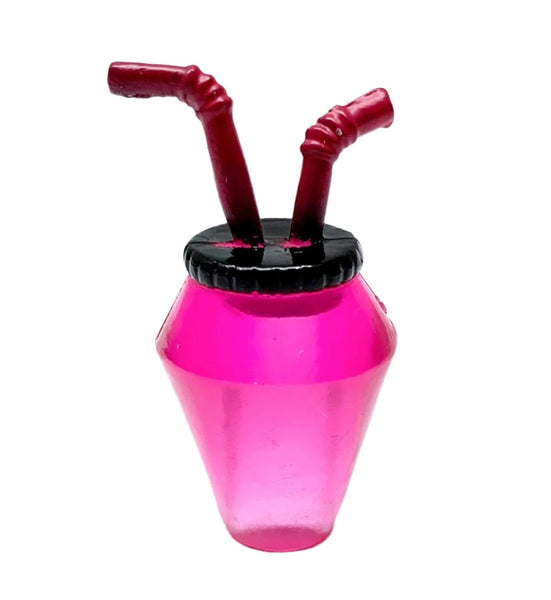 Monster High Day At The Maul Draculaura Doll Replacement Pink Drink Cup