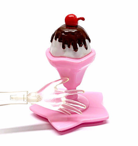 Diorama 1:6 Doll Size Pink Star Ice Cream Sundae Part