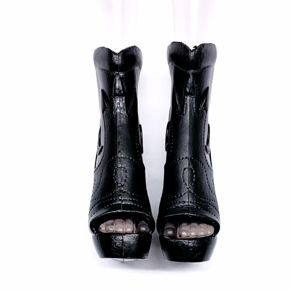 Monster High Create A Monster Werewolf Doll Replacement Black Boots Shoes