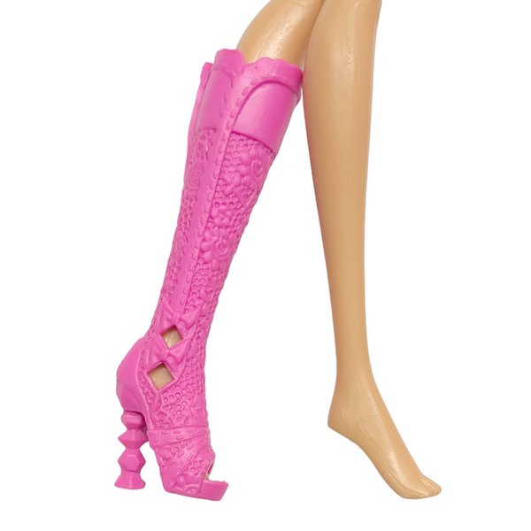 Winx Club Flora City Style Doll Replacement Left Single Shoe Tall Pink Boot
