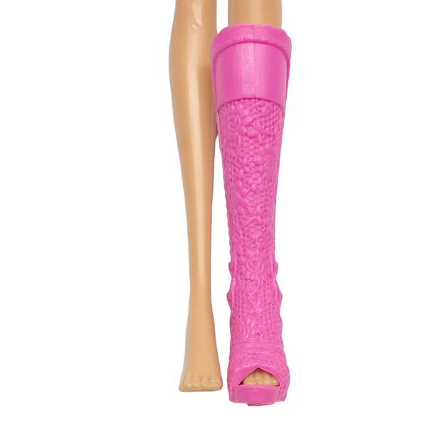 Winx Club Flora City Style Doll Replacement Left Single Shoe Tall Pink Boot