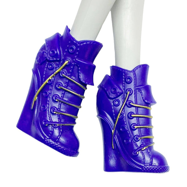 Monster High Coffin Bean Clawdeen Wolf Doll Replacement Dark Purple Shoes