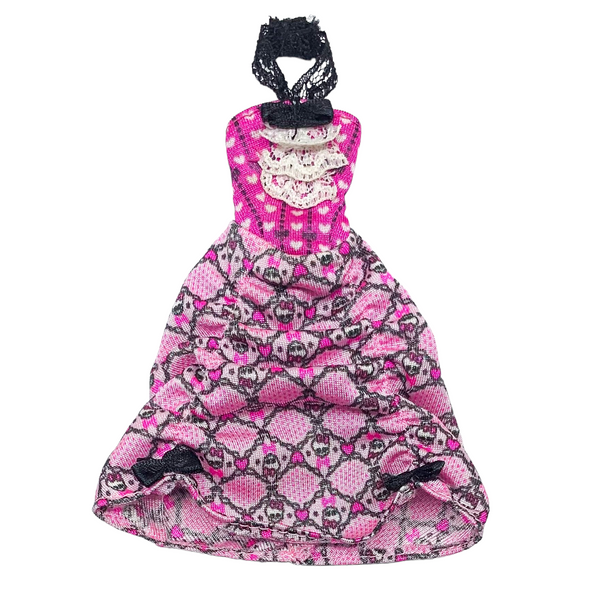Monster High Draculaura Dot Dead Gorgeous Doll Outfit Replacement Pink Dress