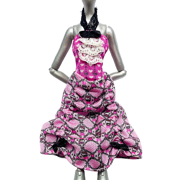 Monster High Draculaura Dot Dead Gorgeous Doll Outfit Replacement Pink Dress