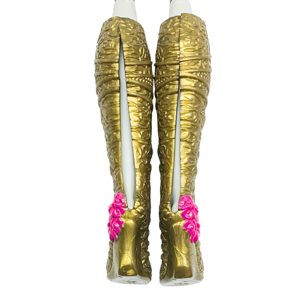 Ever After High Holly O'Hair Dragon Games Doll Replacement Shoes Tall Bronze Boots