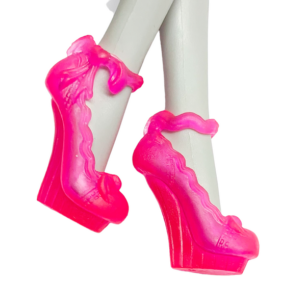 Monster High Draculaura Doll Replacement Neon Brite Pink Shoes