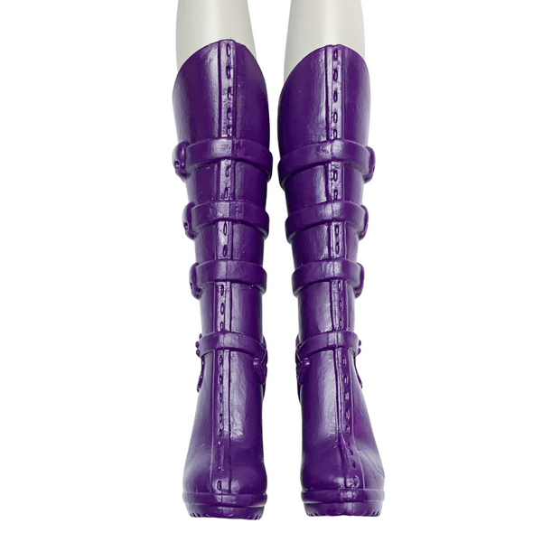 Monster High Maul Monsteristas Clawdeen Wolf Doll Replacement Shoes Tall Purple Boots