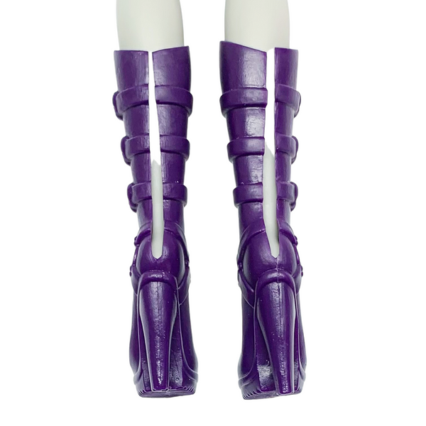 Monster High Maul Monsteristas Clawdeen Wolf Doll Replacement Shoes Tall Purple Boots