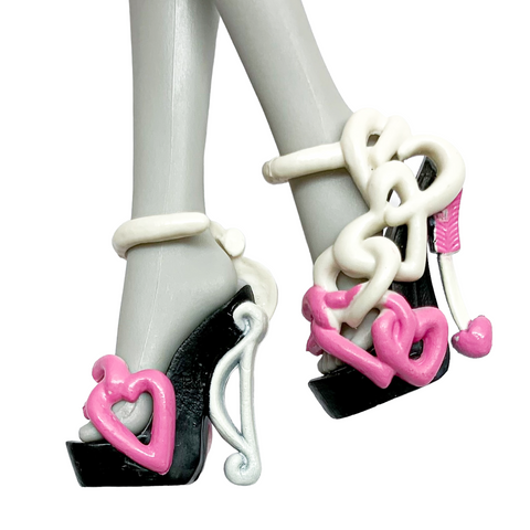 Monster High 1st Wave Original C.A. Cupid Doll Replacement Pink & White Shoes