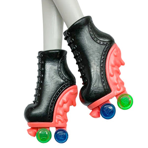 Monster High Roller Maze Ghoulia Yelps Doll Replacement Black Roller Skates Shoes