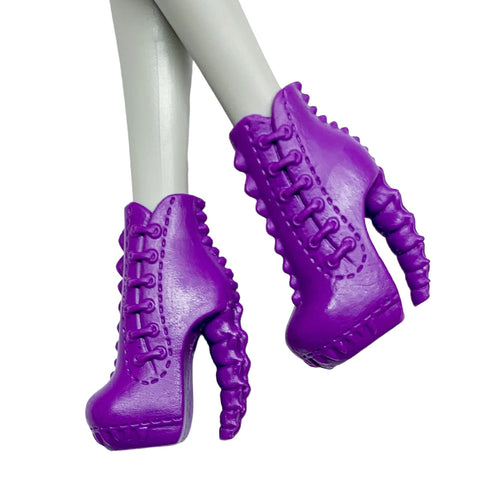 Monster High Freaky Field Trip Clawdeen Wolf Doll Replacement Purple Shoes