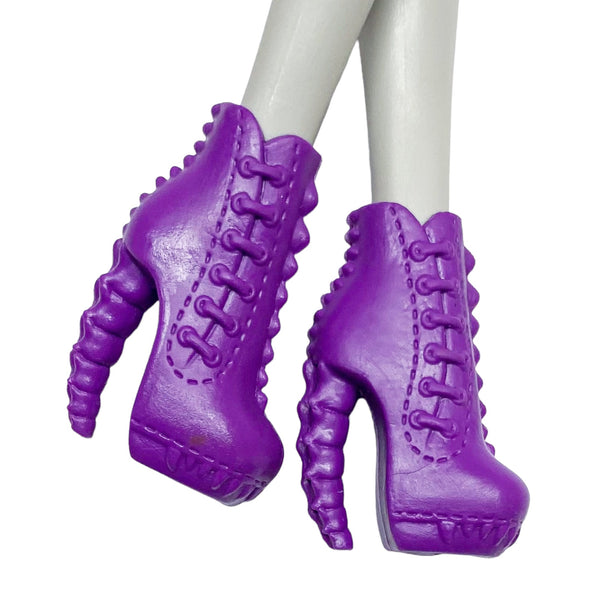 Monster High Freaky Field Trip Clawdeen Wolf Doll Replacement Purple Shoes