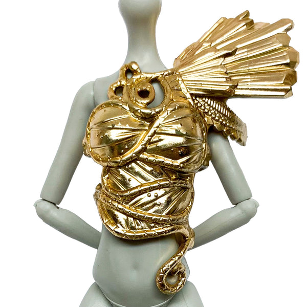 Monster High Boo York Nefera De Nile Doll Replacement Gold Armor Chest Piece