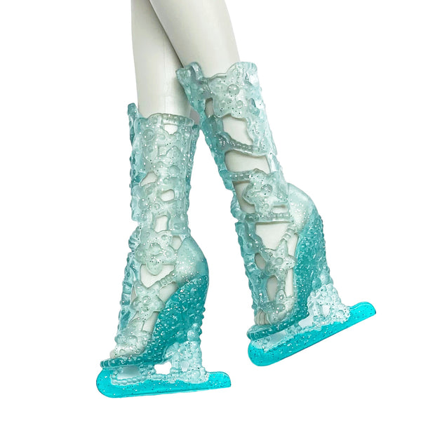 Ever After High Fairest On Ice Ashlynn Ella Doll Replacement Shoes Blue Ice Skates