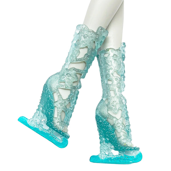 Ever After High Fairest On Ice Ashlynn Ella Doll Replacement Shoes Blue Ice Skates