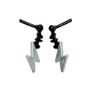 Monster High Day At The Maul Frankie Stein Doll Replacement Black Lightning Bolt Earrings