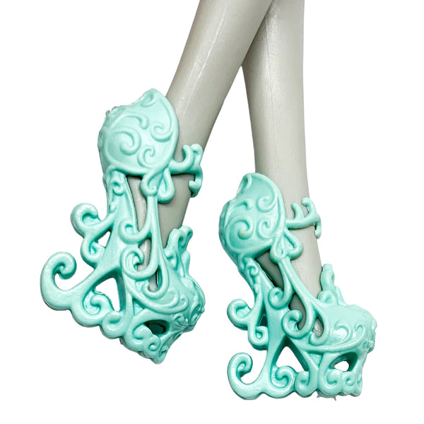 Monster High Ghoul Chat Rochelle Goyle Doll Replacement Mint Green Shoes