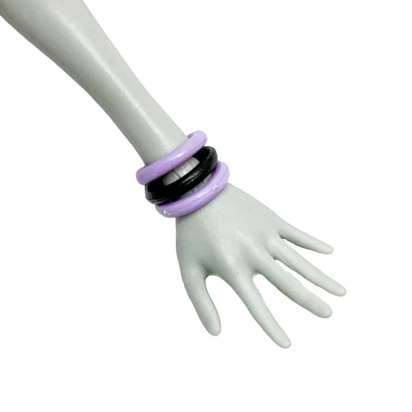 Monster High 13 Wishes Twyla Boogeyman Doll Replacement Purple & Black Bracelets