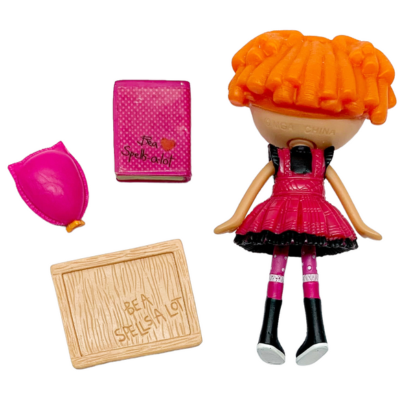 Mini Lalaloopsy #8 Of Series 1 Bea Spells A Lot Doll Pet Owl & Accessories