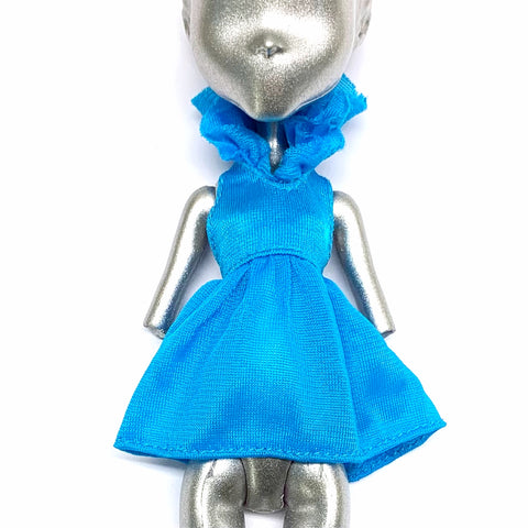 Monster High Freaky Fusion Avea Trotter Doll Replacement Blue Ruffle Shirt Top