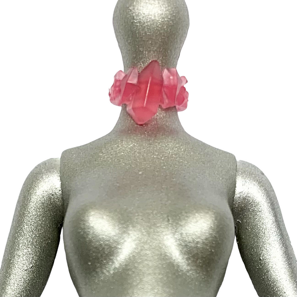 Monster High Abbey Bominable Doll Fashion Pack Outfit Replacement Pink Crystal Necklace