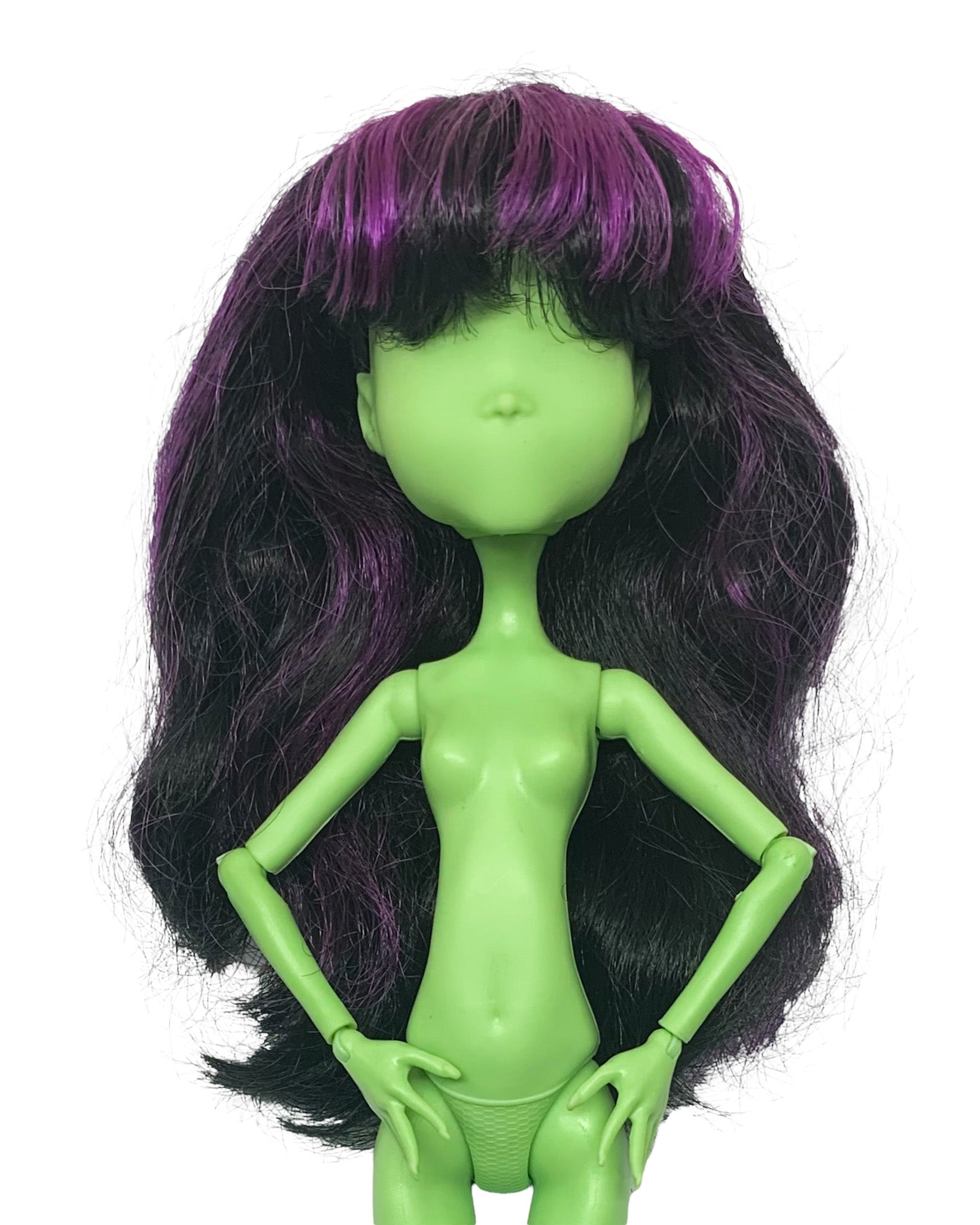 Monster High Create-A-Monster Vampire / Sea Monster Doll Purple & Black Wig Part