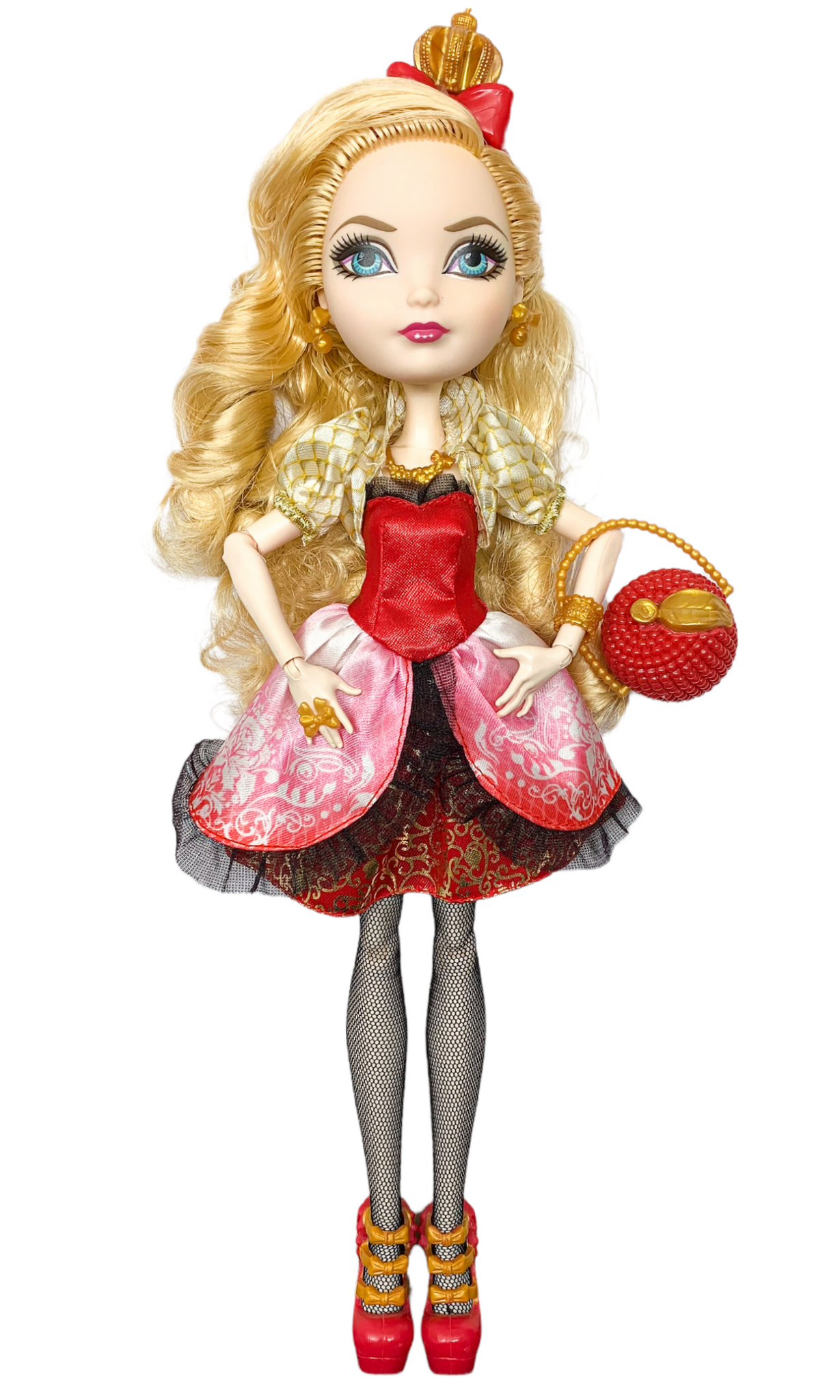 Ever After High Basic Budget Apple White Doll - Closed Mouth Wave 1 2015 -  Dress