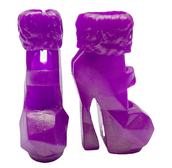 Monster High Geek Shriek Abbey Bominable Doll Replacement Purple Shoes