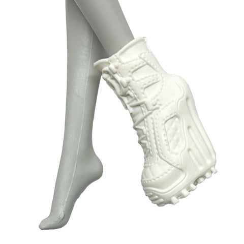 Monster High 1st Wave Original Abbey Bominable Doll Replacement Left Shoe White Boot