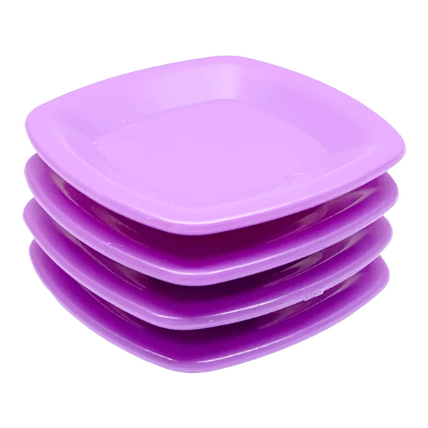 Mattel Barbie® FHY73 DreamHouse™ Replacement Doll Size Set Of 4x Purple Plates