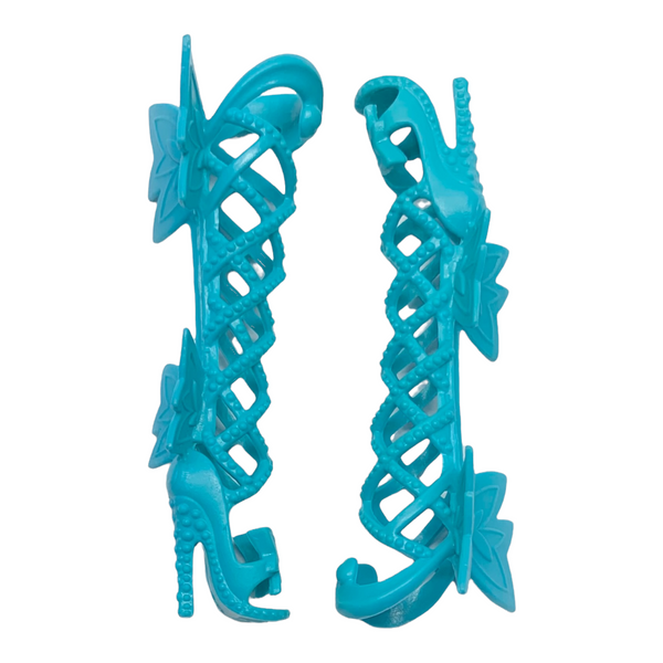 Mattel Barbie Doll Replacement Butterfly Fairy Princess Power Style Blue Tall Strappy Shoes