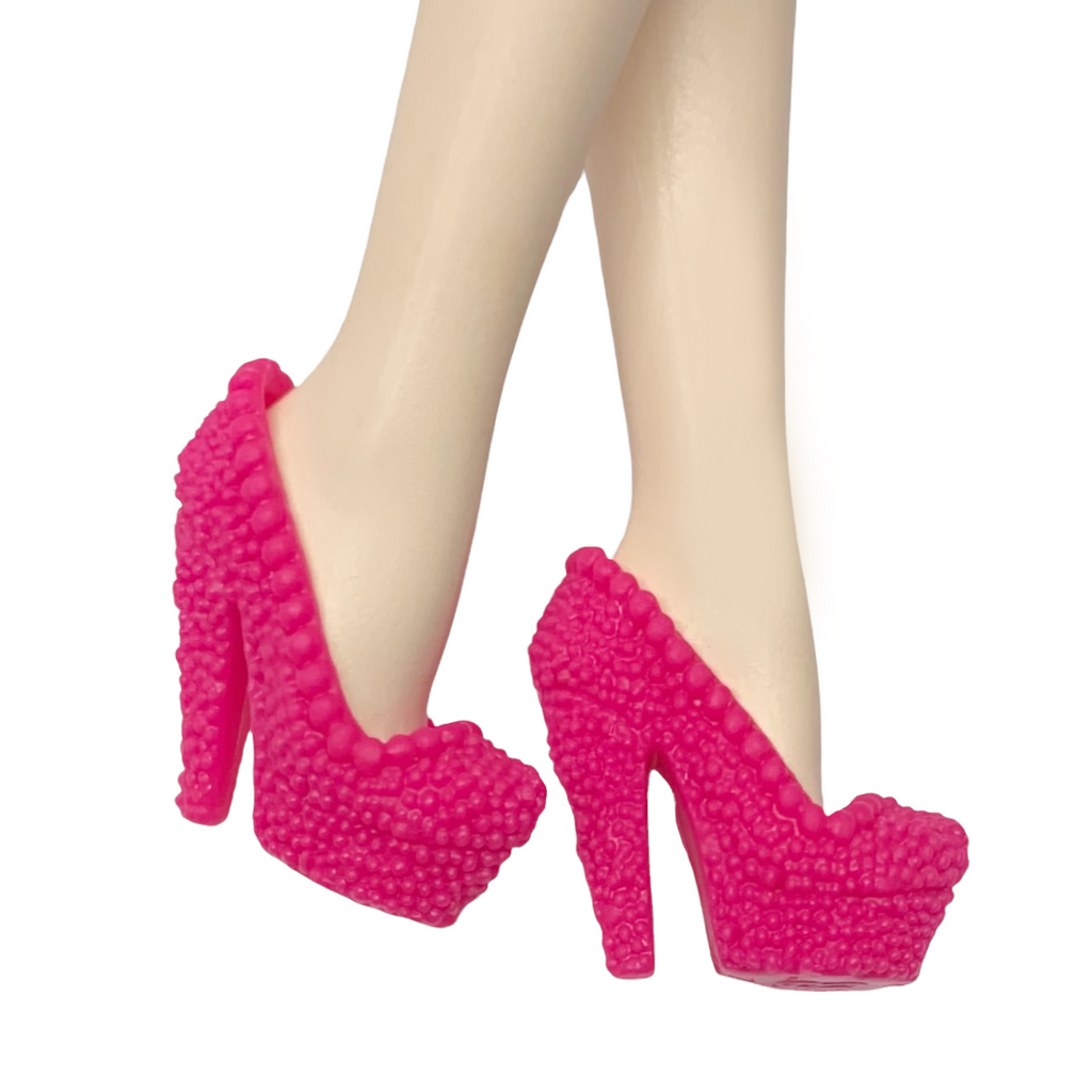 Barbie Pink Strap Heel – Mesh