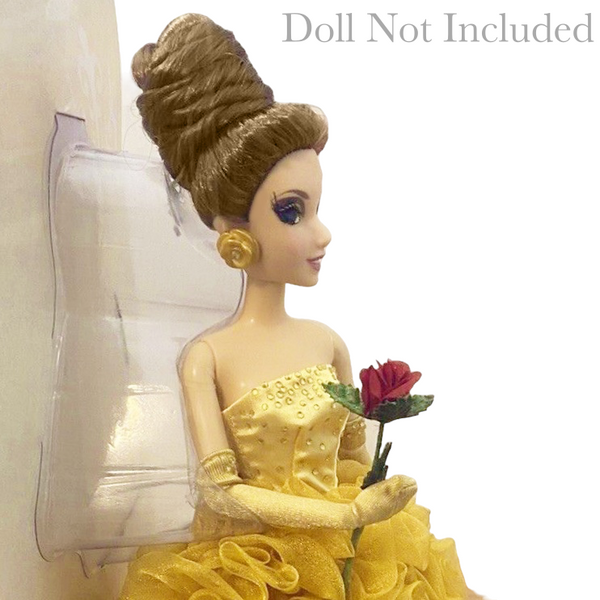 Disney's Designer Collection Beauty & The Beast Belle Doll Replacement Gold Rose Earrings