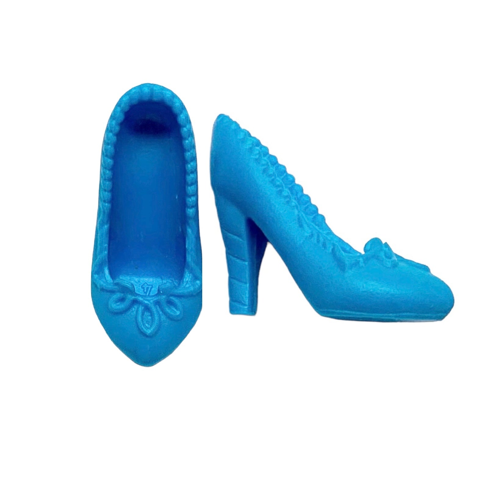 Hasbro DISNEY Doll Shoes ~ PRINCESS CINDERELLA ~ BLUE SHOES ~ Royal Shimmer