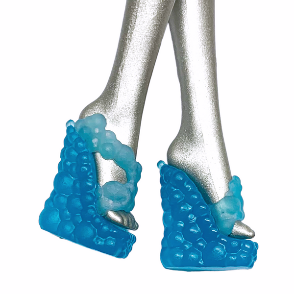 Monster High Color Me Creepy Sea Monster Replacement Blue Bubble Style Shoes