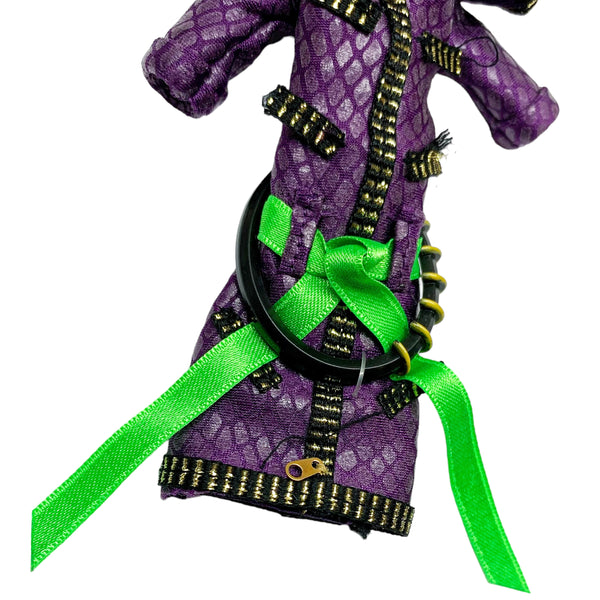 Monster High Dawn Of The Dance Clawdeen Wolf Doll Outfit Replacement Purple Dress With Belts