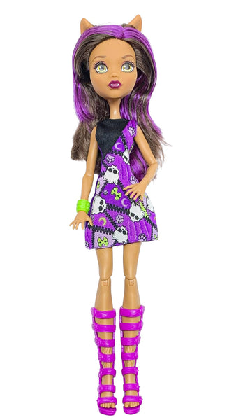 Monster High Clawdeen Wolf How Do You Boo? Doll With Dress Outfit & Shoes