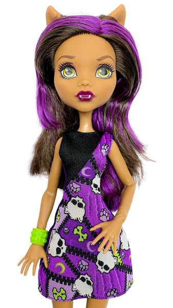 Monster High Clawdeen Wolf How Do You Boo? Doll With Dress Outfit & Shoes