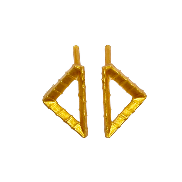 Monster High G3 Cleo De Nile Doll Replacement Gold Triangle Earrings