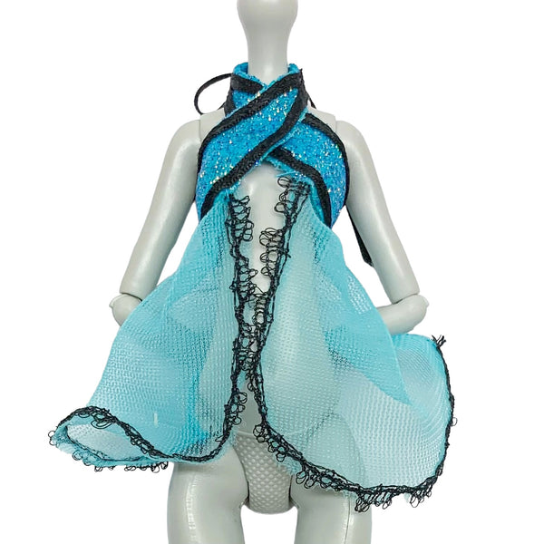 Monster High 1st Wave Original Cleo De Nile Doll Replacement Sheer Teal Top Shirt