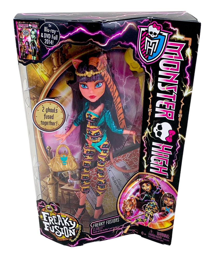 Monster High HTF retired Freaky fusion Cleo de Nile to Toreli G1 w/ clothes  doll