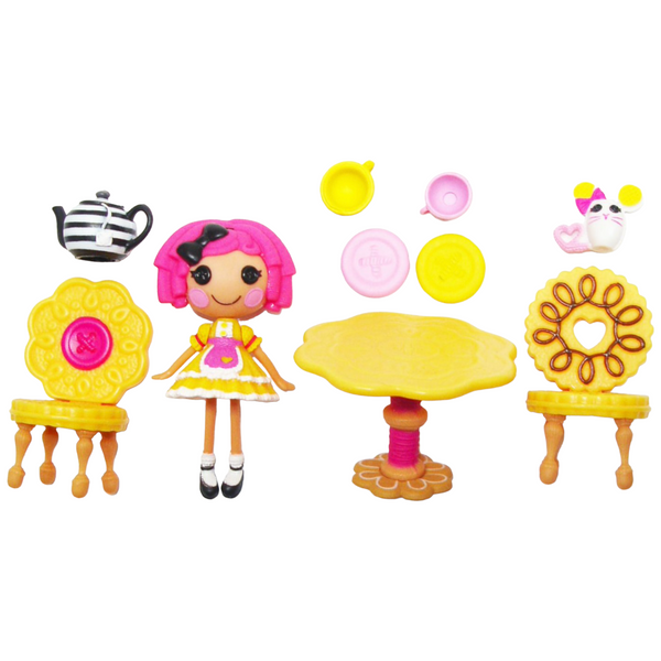 Mini Lalaloopsy Crumbs Sugar Cookie Doll Crumbs' Tea Party Playset