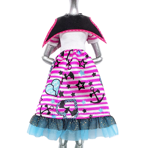 Monster High Shriekwrecked Nautical Ghouls Draculaura Doll Replacement Sailor Dress