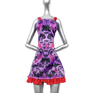 Monster High Ghoul Fair Elissabat Doll Outfit Replacement Purple & Red Dress