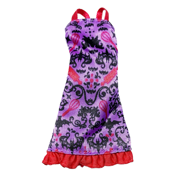 Monster High Ghoul Fair Elissabat Doll Outfit Replacement Purple & Red Dress