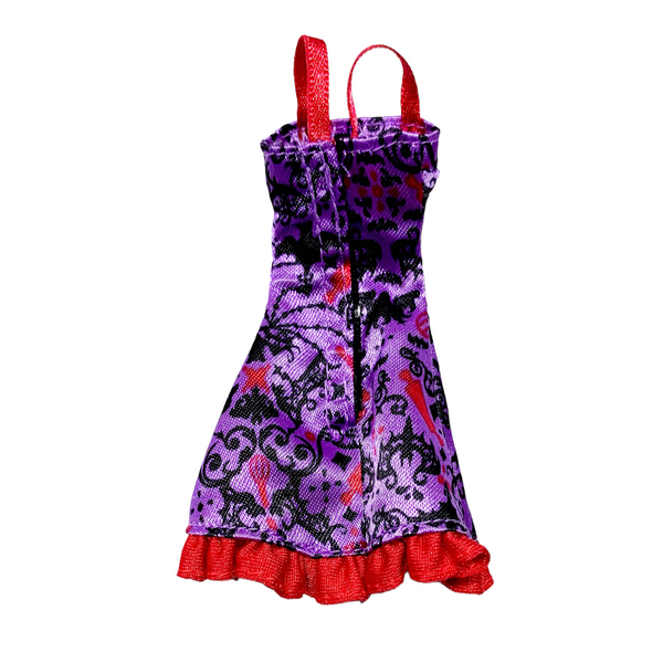 Monster High Ghoul Fair Elissabat Doll Outfit Replacement Purple & Red Dress