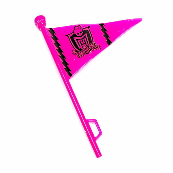 Monster High Student Disembody Council Doll Size Replacement Pink School Spirit Flag